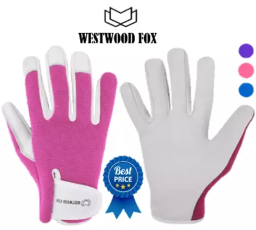 Ladies Men Leather Gardening Gloves Thorn Proof gardening work Palm Protection