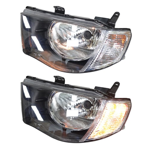 Pair Of Left+Right Side Headlight For Mitsubishi Triton L200 MN ML 2009-2015 - Picture 2 of 17