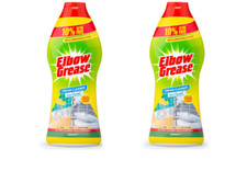 2 x Elbow Grease Cream Cleaner Lemon Fresh 550ml 6.81 per litre