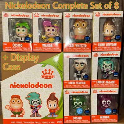 Complete Set Of 8 Nickelodeon Funko Minis Exclusive Cosmo & Wanda Danny Phantom
