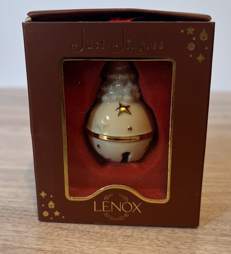 Lenox Just Jingles Porcelain Tree W/ Bells Christmas Ornament Gold Trim NIB - Picture 3 of 4