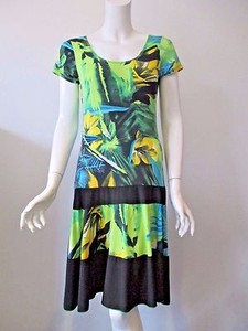 Download Tango Mango Collection Multi Color Floral Printed Stretch Thin Dress S | eBay