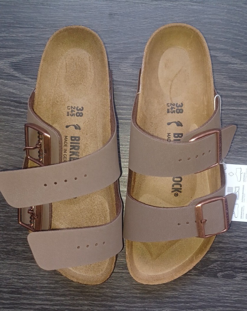 Birkenstock Arizona 38 NEW us Women size 7/men's Size Mocca