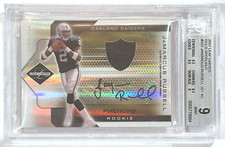 2007 Leaf Limited Gold Spotlight JaMarcus Russell RC #322 /25 BGS 9 w/10 Auto