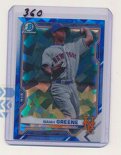 2021 Bowman Chrome Sapphire Isaiah Greene Mets 