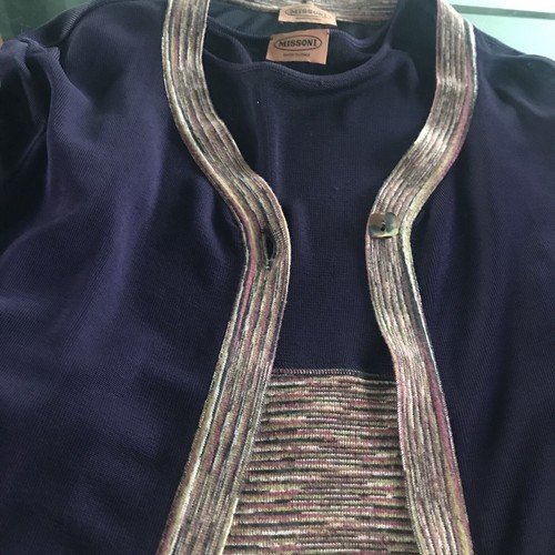 missoni Kleid mit Jacke It Gr 48 Midi Farbe Heidelbeer sehr kleidsam - Bild 3 von 9