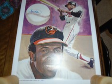  Frank Robinson Autographed Signed 20x24 Lithograph Poster Orioles HOF Baseball 