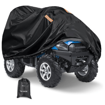 Nilight ATV Cover Waterproof 420D Heavy Duty Ripstop Black up to 100 Inch