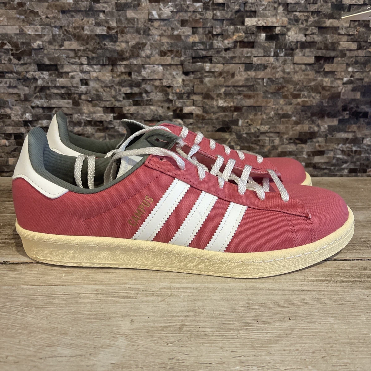 Red adidas campus shoes sale