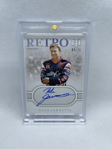 Dale Jarrett 2021 National Treasures Racing Retro Holo Auto #/15 mit Mag