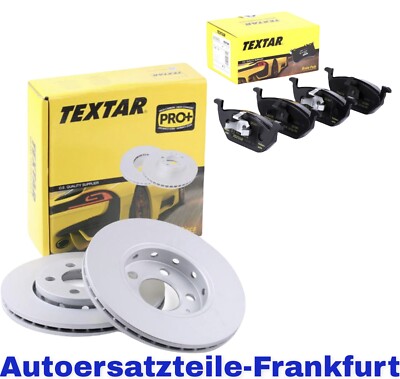 TEXTAR Bremsscheiben + Bremsbeläge VW GOLF 4 POLO BORA + AUDI SKODA SEAT VORNE