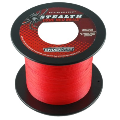 Spiderwire Stealth Code Red 0,12mm 3000M 7,30Kg Geflochtene Angel Schnur Rot Sha