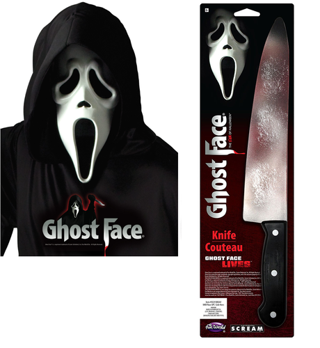 Scream Mask Knife Dagger Halloween Fancy Dress Costume Masks & Accessories - Picture 12 of 20