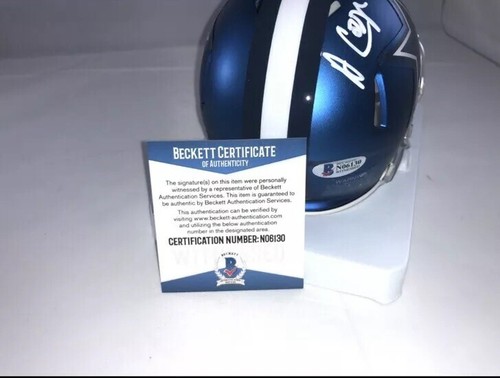 MINI CASCO BECKETT BAS FIRMADO DALLAS COOPER COWBOYS BLAZE - Imagen 3 de 3