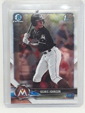 Osiris Johnson 2018 Bowman Draft Chrome Baseball - 1st #BDC-103 - Miami Marlins