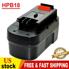 Replacement 18V for Black and Decker HPB18 18 Volt 3.6Ah Battery HPB18-OPE 