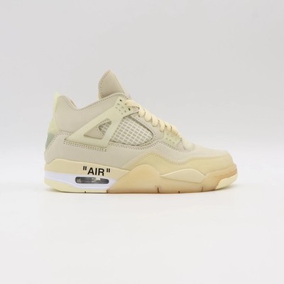 Off-White  Nike Air Jordan 4 SAIL 25.5㎝ Size 10.5 - Jordan 4 SP x Off-White Mid Sail W for sale online | eBay