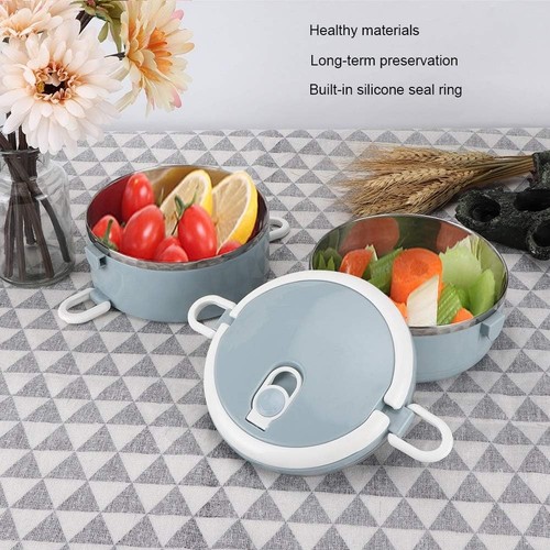 Lunch Box,Food Grade Acciaio Inox Bento Box per Bambini Adulti,Terma a Prova di Perdite - Foto 8 di 8
