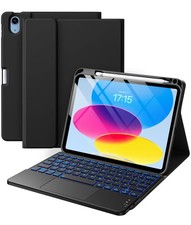 Harvopu for iPad A16 11th/10th Generation Case with Keyboard, Folio Cover