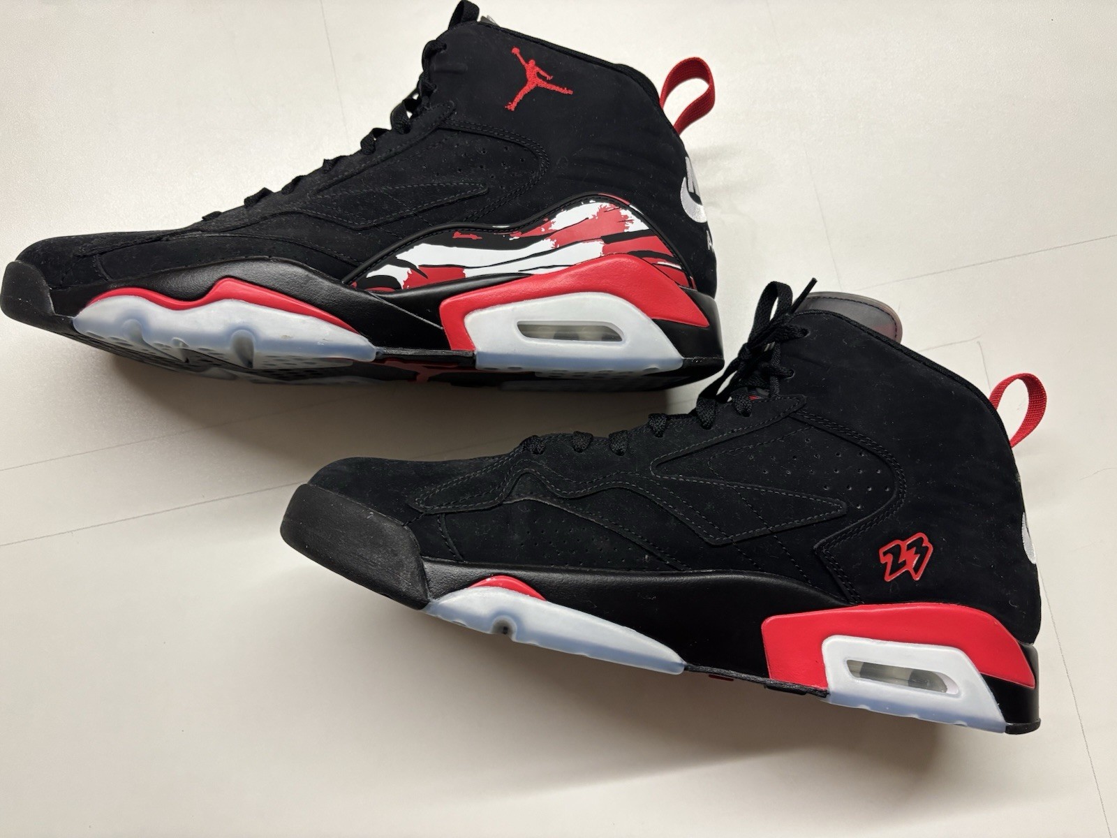 SAOLA Scarpe Nike Air Jordan Jumpman MVP da uomo taglia 14 allevate nere rosse