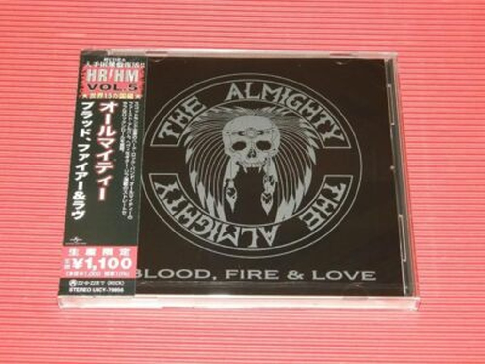 ALMIGHTY-Blood Fire & Love-JAPAN CD Ltd/Ed