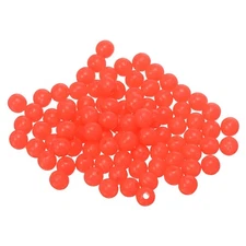 Fishing Beads Glow Soft Plastic Fish Rigs 5 mm for Catfish (500 Pack, Red)