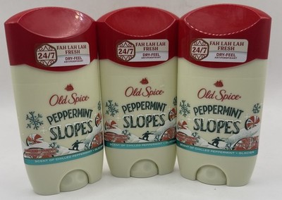 3 Old Spice Peppermint Slopes Antiperspirant Deodorant Limited Edition 2.6 Oz
