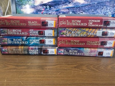 L. Ron Hubbard PB lot of 8 Mission Earth Series Volumes