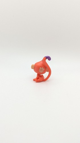 Littlest Pet Shop LPS #4015 Kelvin Vinning Orange Cream Purple Mini Monkey - Bild 3 von 8