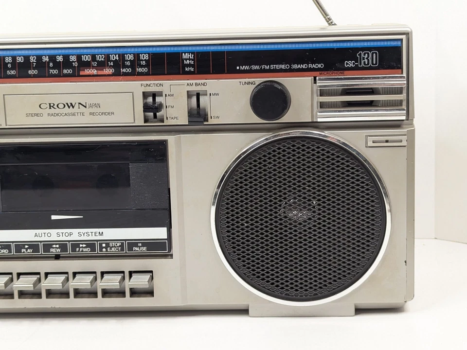 Crown стерео радио рекордер модель CSC-130 F Японии проверенная кассета нуждается ремень - Изображение 4 из 4