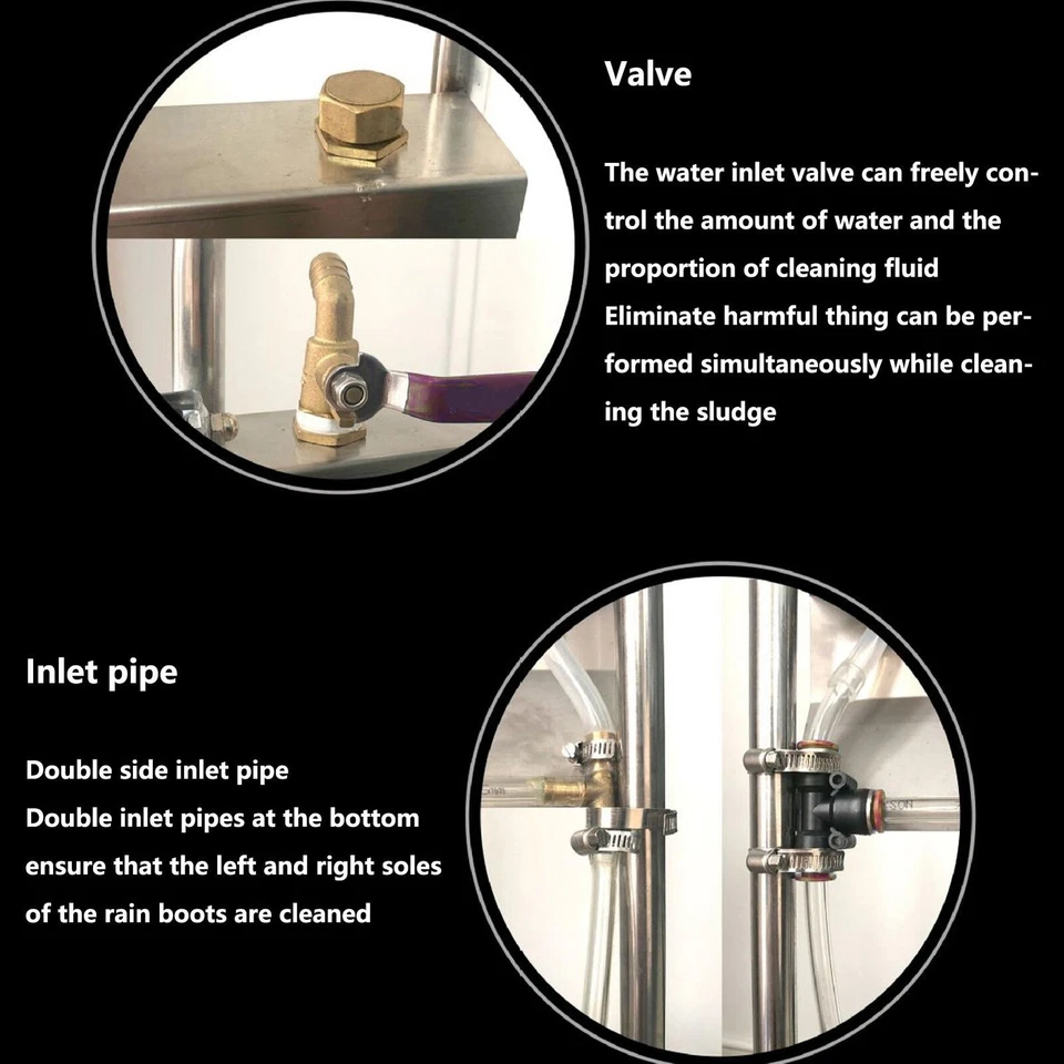 Stainless Steel Boot Scrubber Shoe Cleaner Tool Dirt Boots Cleaning Machine - Image 3 of 4