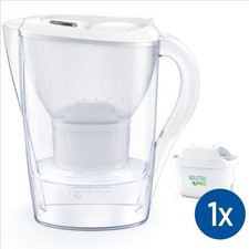 BRITA 1051118 Carafe filtrante Marella blanche 2.4L - inclus 1 cartouche MAXTRA 