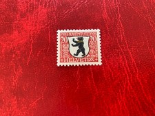 timbre Suisse Helvetia Pro Juventute 20+6 Saint-Gall non oblitéré armoiries 1928
