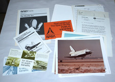 NASA Space Shuttle LOT  Vintage Photos Public Viewing Booklets Maps Rockwell
