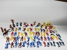Vintage Marx  Tim Wee toy Cowboys and Indians Plastic Figures Lot