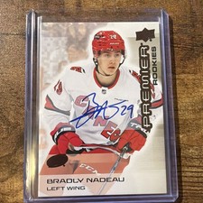 BRADLY NADEAU Base Rookies Auto Bronze #103 2024-25 Premier Hockey