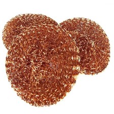 3-10 Stk. Kupferschwamm Topfreiniger 100% Kupfer, Reinigungsschwamm, Topfkratzer