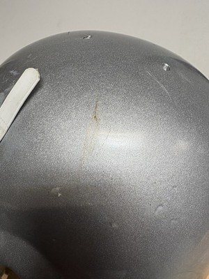 Vintage Schutt Pro Air II Football Silver Helmet Red Dot Med. Chin