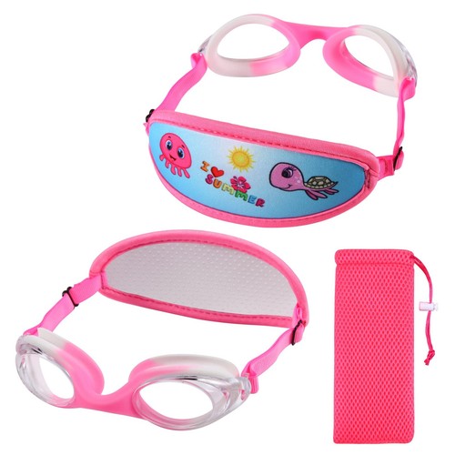 Swim Goggles Kids 3-6, Toddler Swim Goggles 3/4/5/6 Years Old, Pink Swimming ...