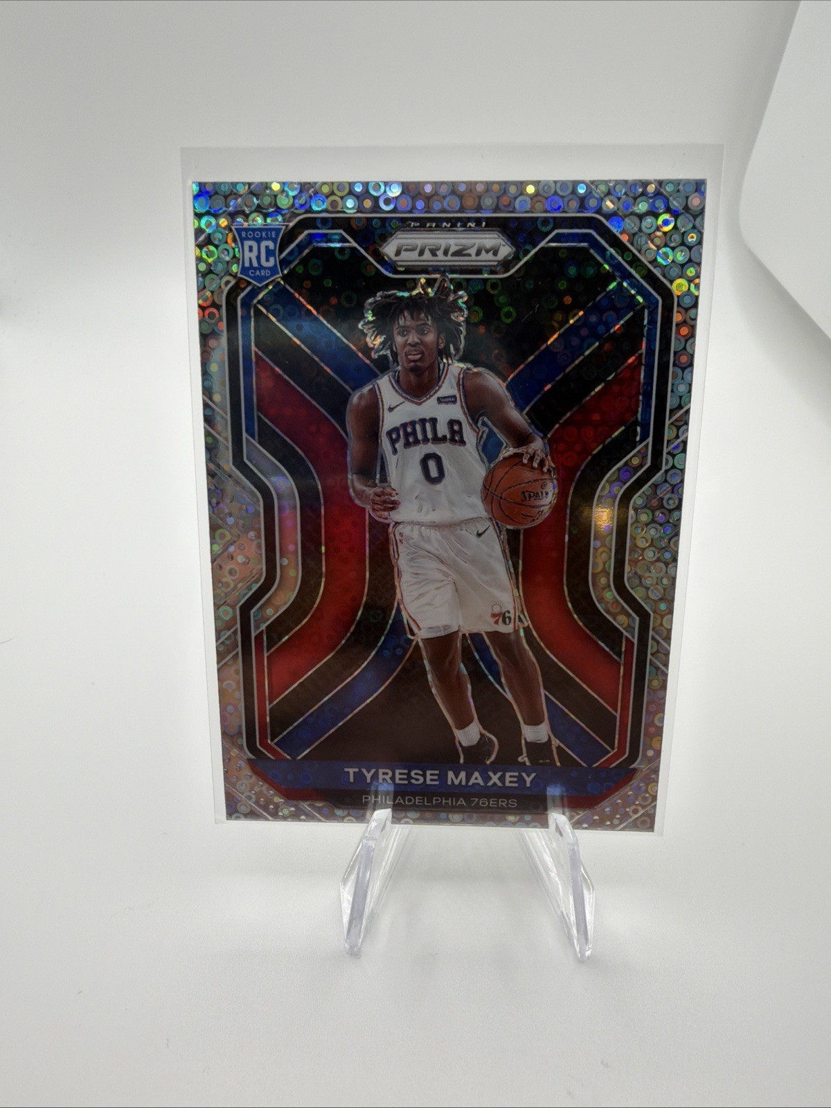 2020-21 Panini Prizm Tyrese Maxey #256 RC Rookie Fast Break Disco Prizm SP