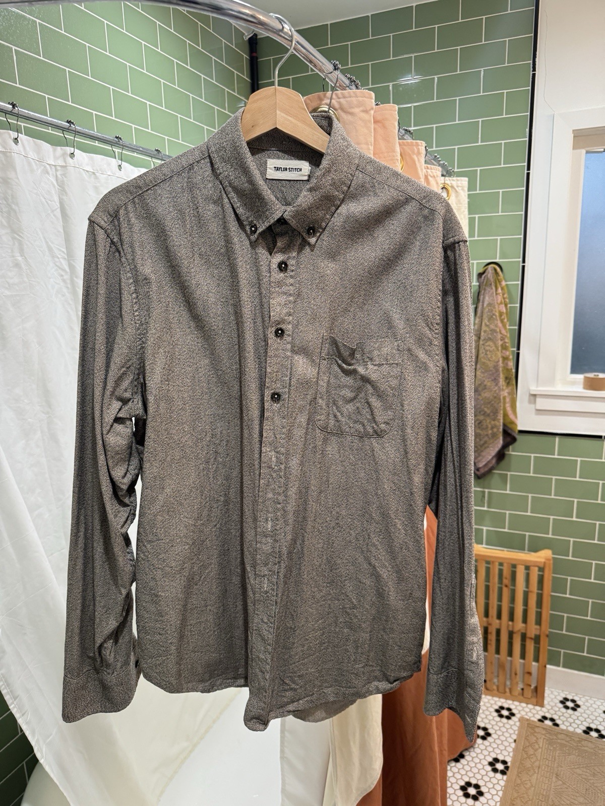 Taylor Stitch OCBD - Cement Pattern - L/42