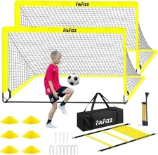 2 Portería De Futbol Soccer Para Niños 6x4 ft Equipo De Entrenamiento En Oferta