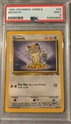 Meowth - 56/64 Jungle 1st Edition - PSA 9 Mint - Pokemon Card
