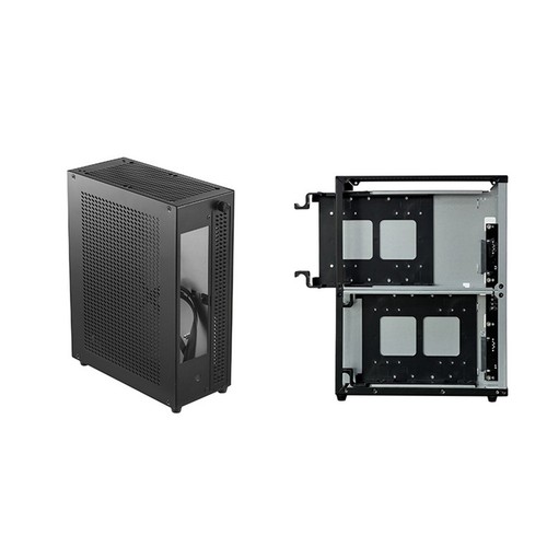 Desktop-Chassis ITX-ComputergehäUse -NAS-ComputergehäUse Duale 3,5--Fes8221 - Afbeelding 2 van 10