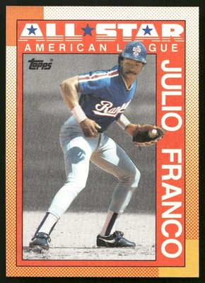 Julio Franco - 1990 Topps Baseball - All-Star #386