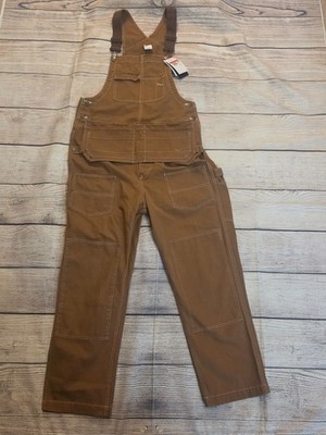 Nike Life Carpenter Bib Overalls Men's L Light British Tan FN3120-281 NWT