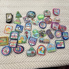 Girl Scout Patches Lot Of 91 Patches Activity Holiday Multiples Cute NEW