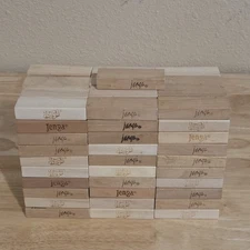 (Lot of 121) Jenga Game Replacement Wood Stacking Block Pieces Parts  / Crafts