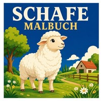 Malbuch Schafe 50 Ausmalbilder Bauernhof LäMmer Weidelandschaften Tiere