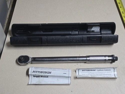 Pittsburg Pro 3/8" Click Type Torque Wrench 5-80Lb. Reversible